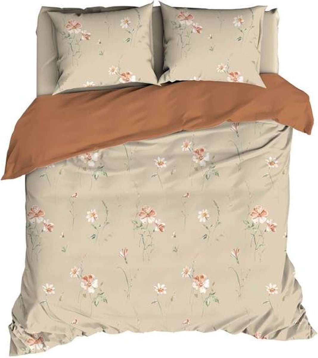 Satin D Or Satin d'Or Zabina Dekbedovertrek - Lits-jumeaux - 240x200/220 cm - Beige