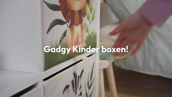 Navaris 4x Dino Speelgoed Opbergdozen Compatibel Met Kallax Kast Stevige Speelgoedmand Kinder Opbergmand Stoffen Opbergbox Print 1141222070