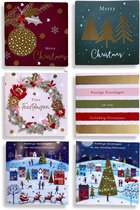 50 cartes de Noël de Luxe - Carré 13,5x13,5cm avec enveloppes