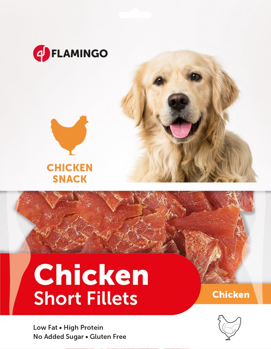 Hondensnack – korte strips met kip – hondensnacks – honden snacks – hondensnoepjes – glutenvrij – zonder toegevoegde suikers – 800g