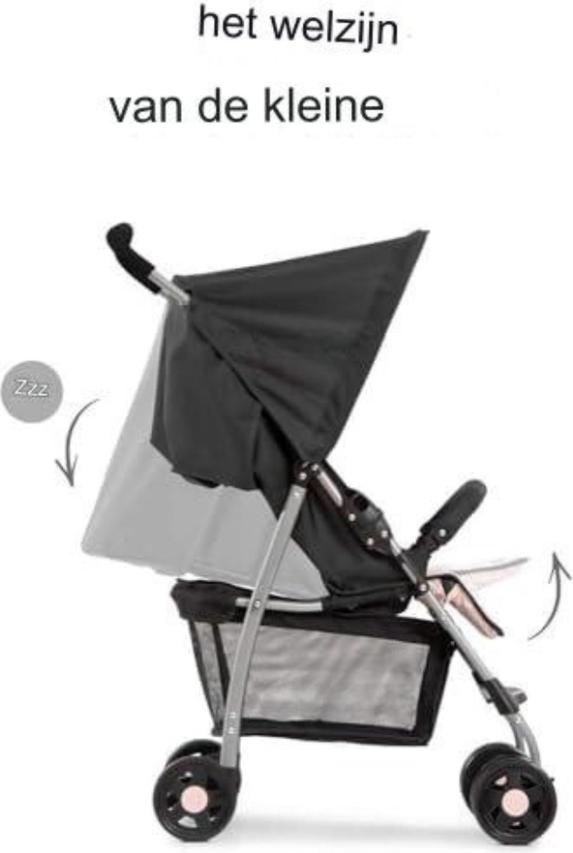 Lichtgewicht buggy tot 18 kg | Ligstand | Geboorte | Compact inklapbaar | Grote boodschappenmand - Rood. Buggy inklapbaar vliegtuig – foto 8
