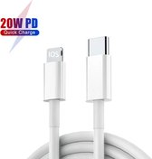 USB-C - Lightning kabel 2M - Geschikt voor iPhone 5,6,7,8,X,11,12,13,14 - iPad