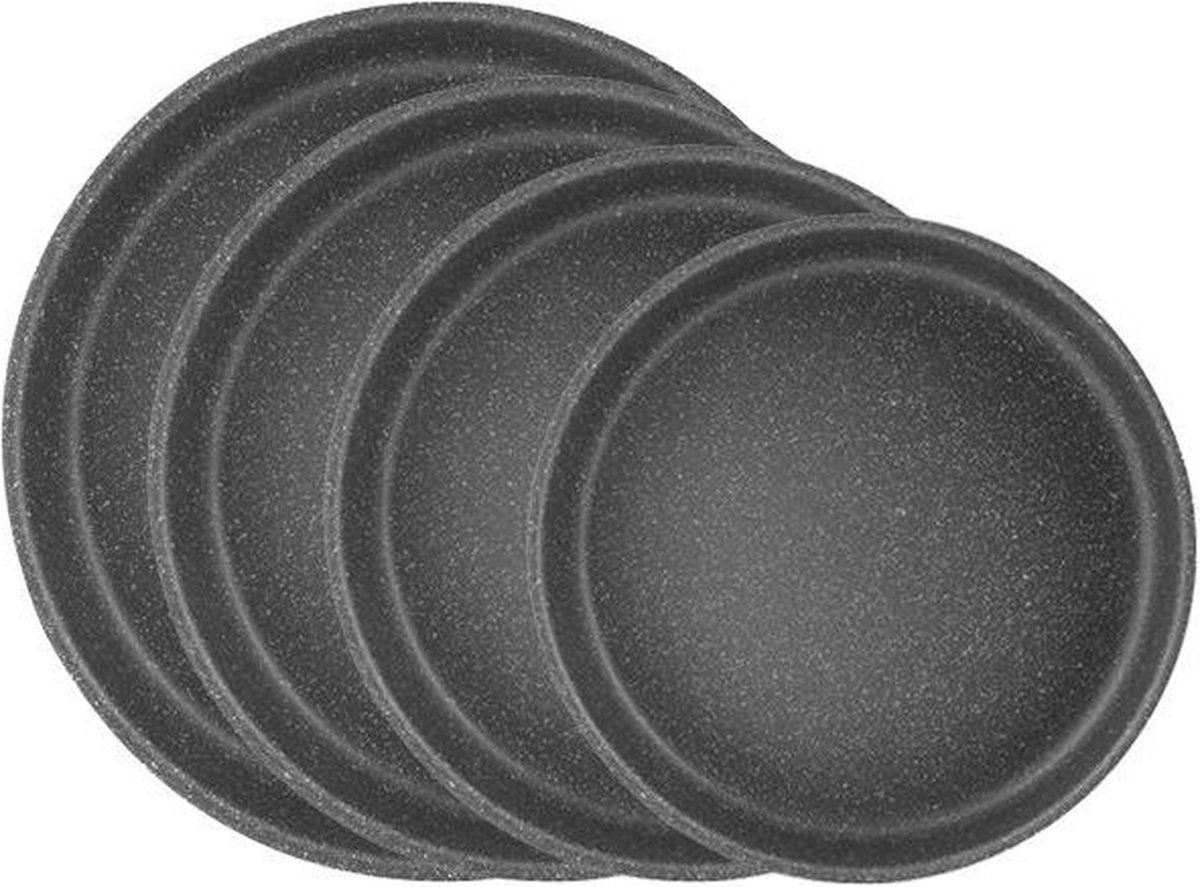 Ferveo Lanco Ovenschalen Set - 4-delig - Zwart - Ovenschaal