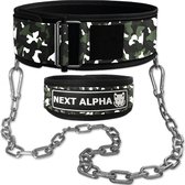 Next Alpha - Gewichthefriem & Dip Belt Combinatie - Camouflage - L