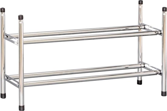 Love It Store Loft Metalen Schoenenrek Smal, Open Schap Voor Maximaal 20 Paar Schoenen Uitschuifbaar Stapelbaar Stabiel Mat Zwart 752762884