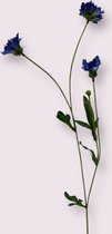 Zijden kunstbloem Korenbloem | Blauw | Lengte 59 centimeter
