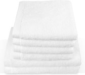 handdoekenset premium kwaliteit 100% katoen 4 handdoeken 50x100 cm 2 douchelakens 70 x 140 cm (wit)