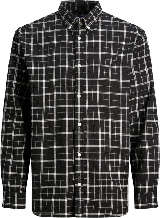 Jack & Jones Jack&Jones Cozy Flannel Check Shirt Black ZWART XL