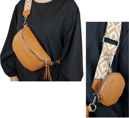 Tweedehands Gewatteerde Lederen Schoudertas Met Kettingriem Designer Handtas Voor Dames