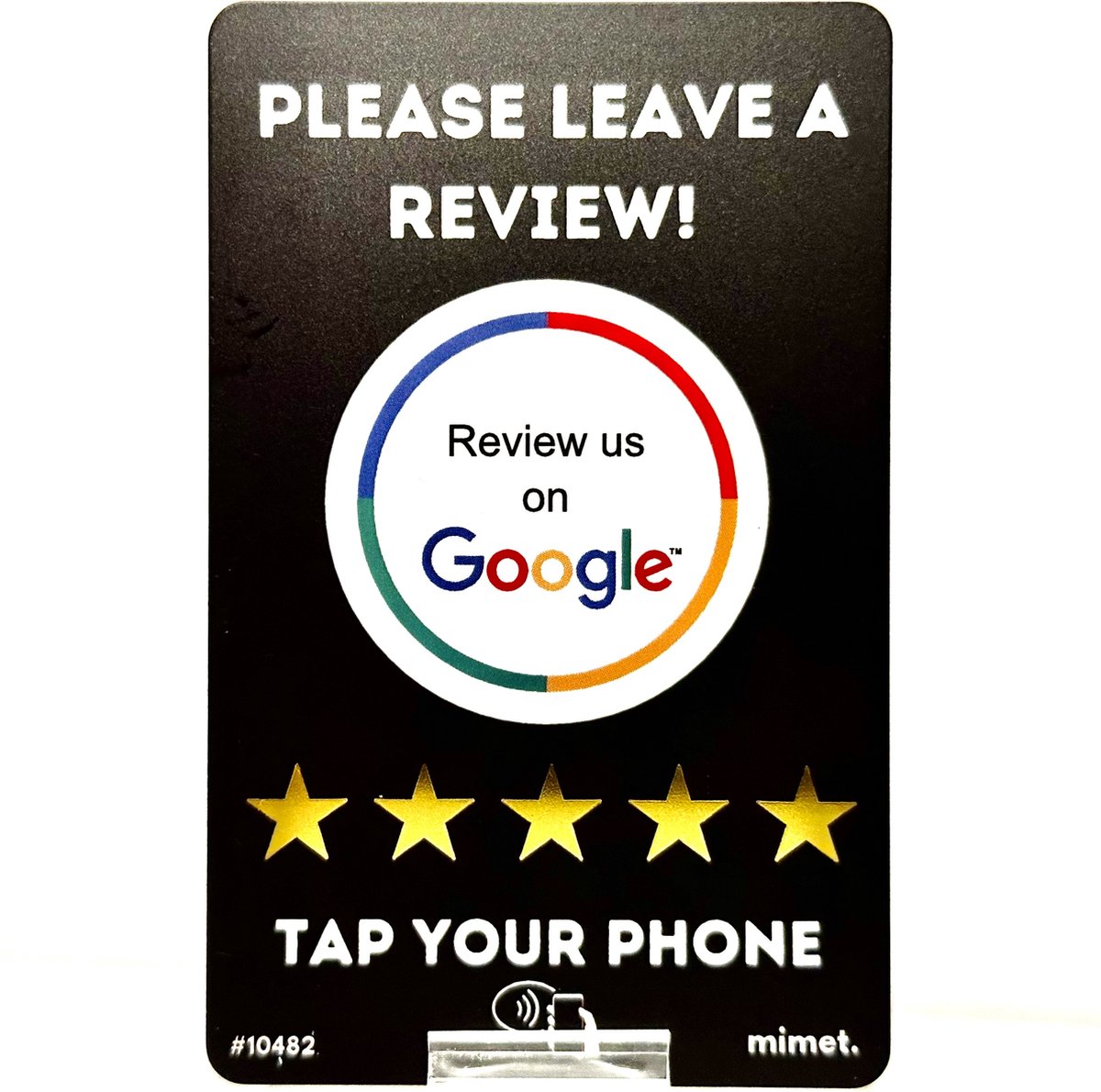 PREMIUM - Google NFC Review card - NFC - Tap to phone recensie kaart - Boost je reviews!