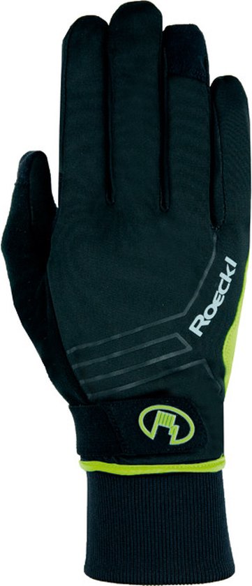 Roeckl Raab Fietshandschoenen winter Zwart Geel - Black Yellow - 8