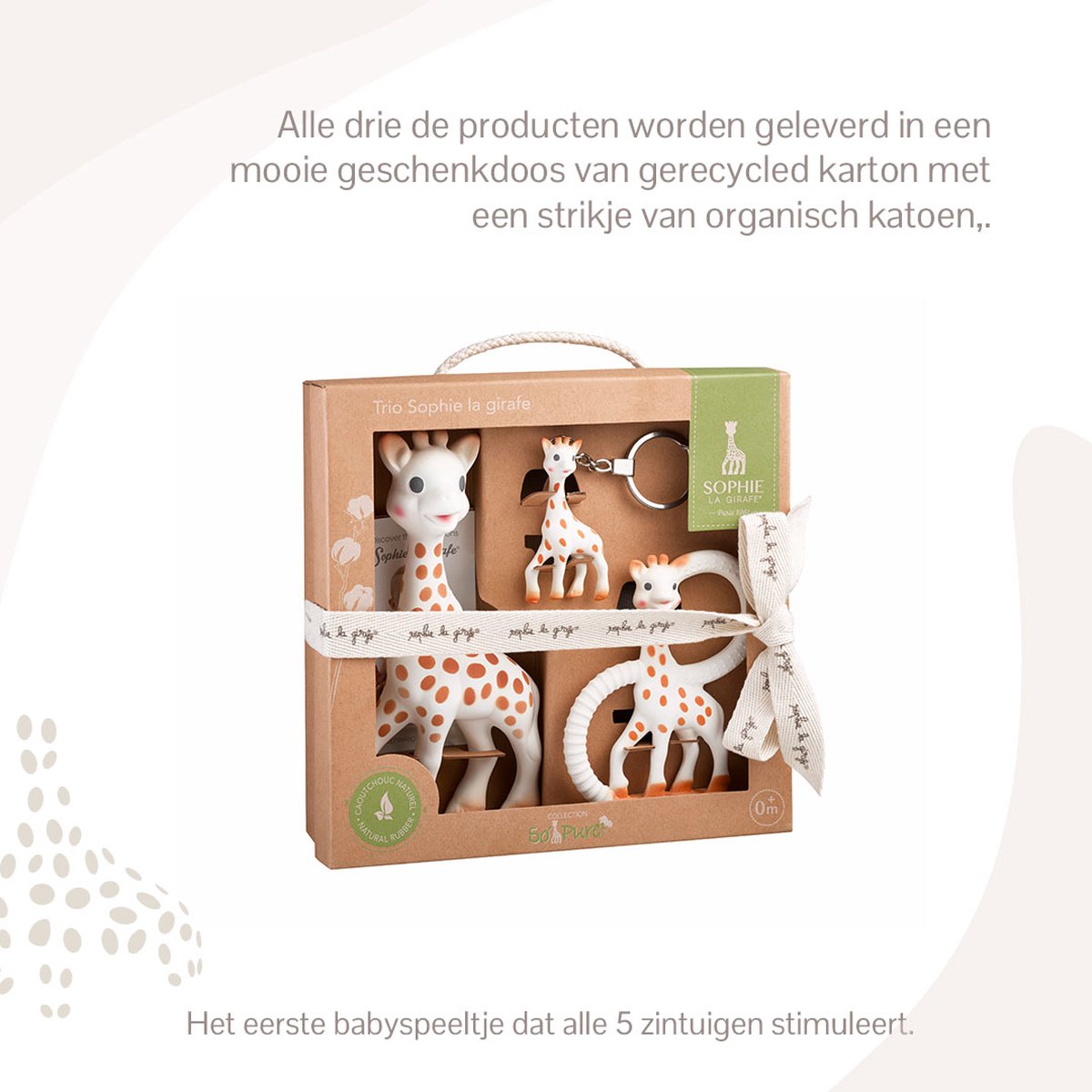 Coffret de naissance : Trio So'Pure Sophie la Girafe VULLI Pas