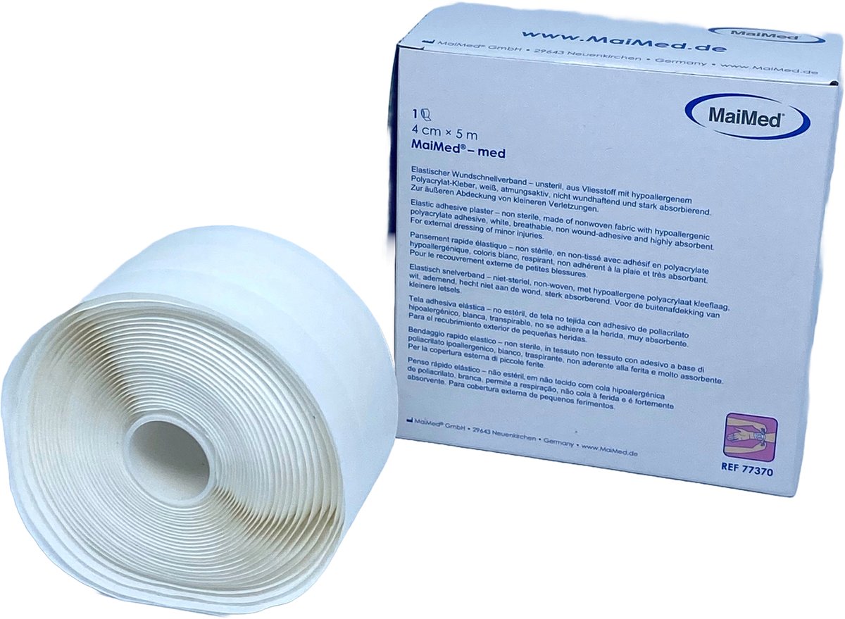 Goedkoopste non-woven pleister op rol - 4cm x 5m - Maimed