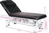 Table de massage électrique, table de soins Azzurro 684 1 moteur noir