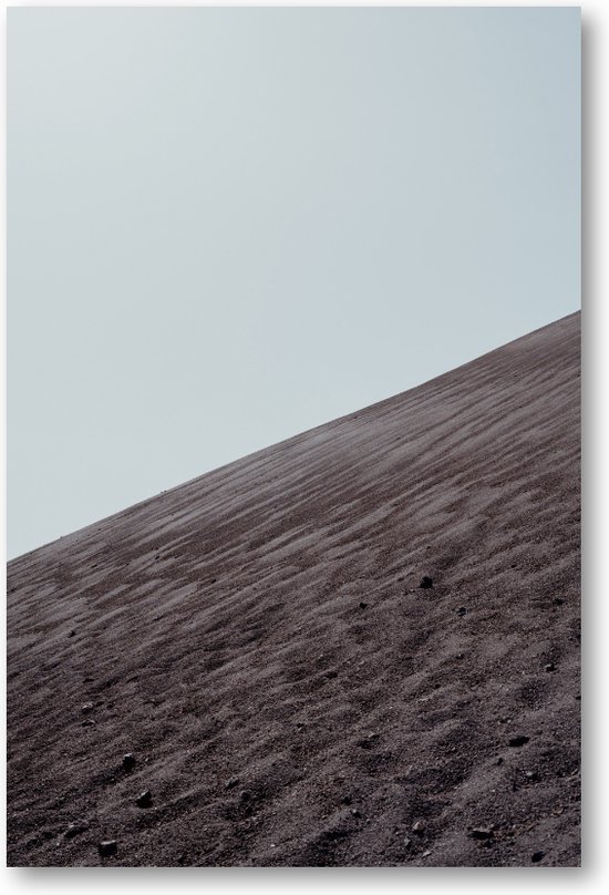 Eenvoud van de Elementen - Lanzarote's Lessen in Eenvoud - Aards Minimalisme - Fotoposter 40x60