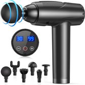 Bol.com Massageapparaat voor spieren dieptemassage 30 snelheidsniveaus 6 massagekoppen met ultra-stil massageapparaat voor het h... aanbieding