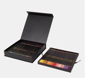 46 professionele kleurpotloden in luxe opbergdoos| Craft Sensations - kleurpotloden in box met twee lades
