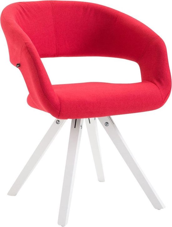 CLP Canada B Eetkamerstoel - Stof, Kleur:rood