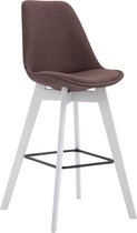 CLP Metz Barkruk - Stof bruin wit