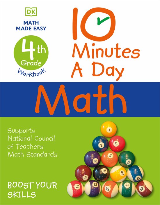 10 Minutes a Day Math 4th Grade - cover