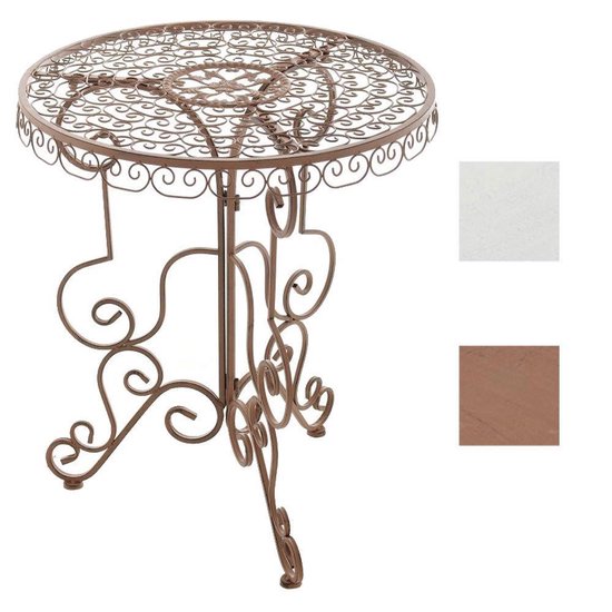 Bistrotafel Antiek ⌀ 70 cm - antraciet