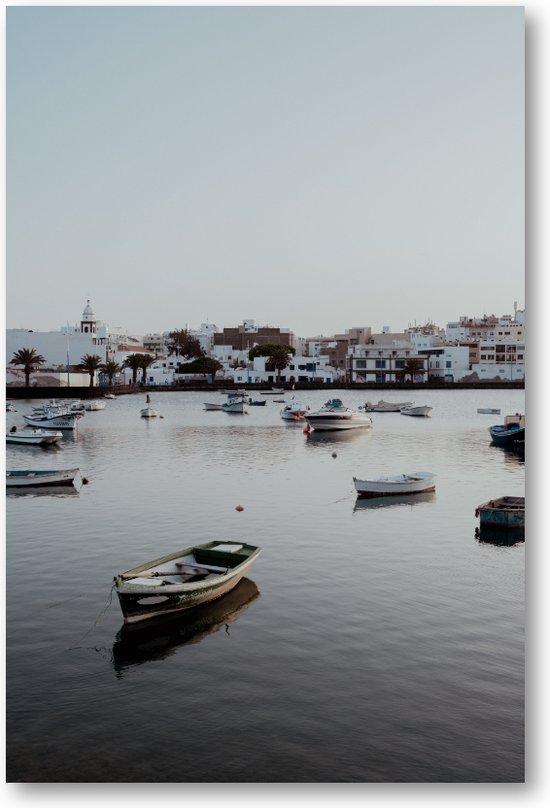Dorpse Rust op Lanzarote - Kalmte aan de Kust - Foto Op Canvas 40x60