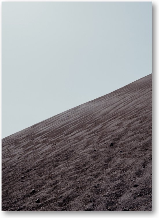 Eenvoud van de Elementen - Lanzarote's Lessen in Eenvoud - Aards Minimalisme - Fotoposter 50x70