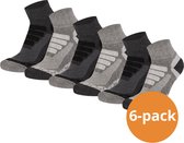 Xtreme Wandelsokken Quarter - Lage hiking sokken - 6 paar - Multi Grey - Maat 35/38