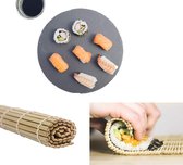 Sushi Rolling Mat 4 stuks Sushi Maker Kit - 2 x Sushi Rolling Mats, 1 x Rijstpeddel, 1 x Rijstverspreider - Geschikt voor beginners en ervaren