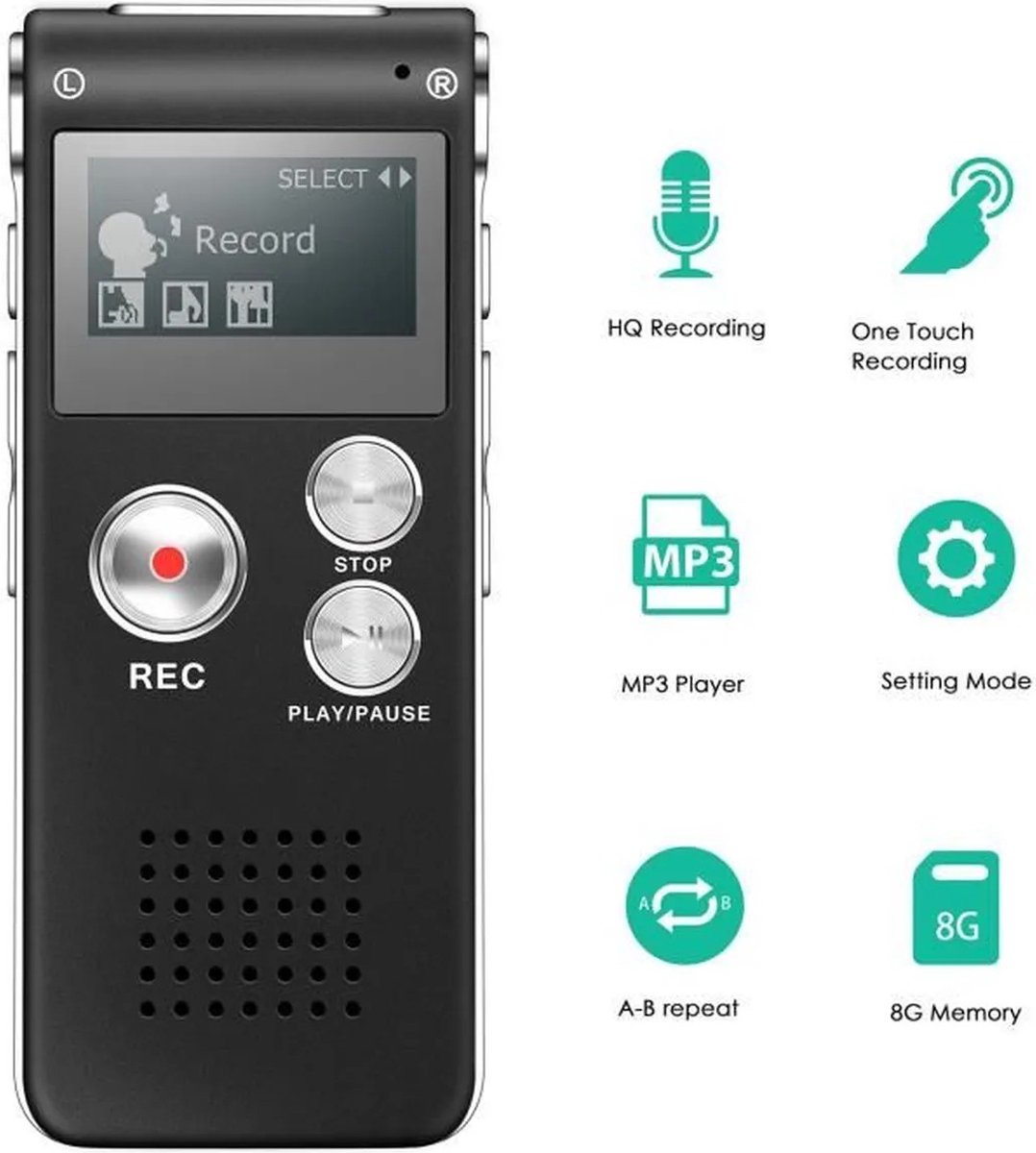 Digitale voice recorder / dictafoon