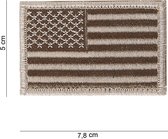Embleem stof Vlag USA desert met klittenband