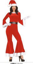 Guirma - Kerst & Oud & Nieuw Kostuum - Funky Santa Claus - Vrouw - Rood - Maat 36-38 - Kerst - Verkleedkleding