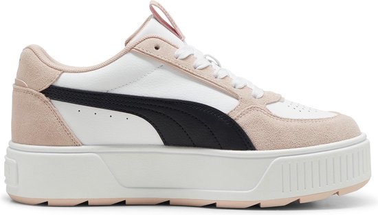 PUMA Karmen Rebelle SD Dames Sneakers - PUMA White-PUMA Black-Rose Quartz - Maat 40.5