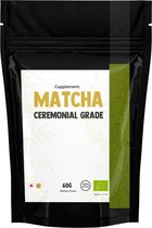 Cupplement - Ceremonial Grade Matcha 60 Gram - Biologisch Gecertificeerd - Culunary Thee Poeder - Tenno