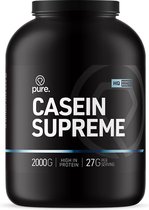 PURE Casein Supreme - 2000gr - aardbei - micellaire caseine - eiwitshake - langzame eiwitten - caseïne eiwit