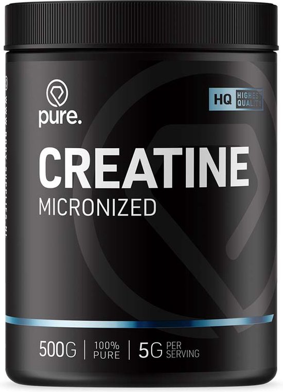 PURE Creatine Monohydraat - Naturel - 500g - micronized poeder - creatine - sportvoeding - Pure
