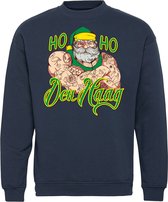 Pull de Noël La Haye Père Noël | Ugly Christmas Pull Femme Homme | cadeau de Noël | Supporter de l'ADO La Haye | Marine | taille 3XL