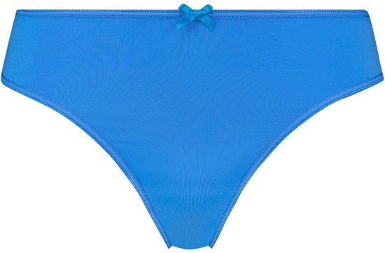 RJ Bodywear Pure Color dames string - hemelsblauw - Maat: XL