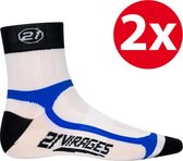 2 paar 21Virages sokken #4 blauw - 37/42