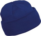 K-up Hats Bonnet d'hiver Beanie Yukon - bleu cobalt - homme/femme - tricoté solide/doux/léger 100% Acryl - Bonnet femme/homme