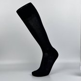 WOCA - Gripsokken Voetbal Sport Grip Sokken Lang Anti Blaren Unisex One Size - Zwart