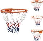 vidaXL Basketbalring - Klassieke stalen basketbalring voor alle weersomstandigheden - Wandmontage - Diameter 39cm - Montagematerialen inbegrepen - Basketbalring