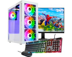 ScreenON - Gaming Set - SIA-S380103 - (GamePC.IA-A380103 + 24 Inch Monitor + Toetsenbord + Muis)