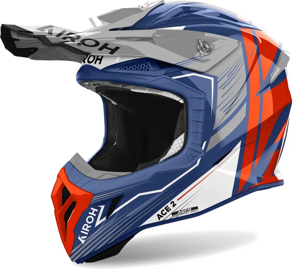 Airoh Aviator Ace 2 Engine Cerulean Gloss XL - Maat XL - Helm