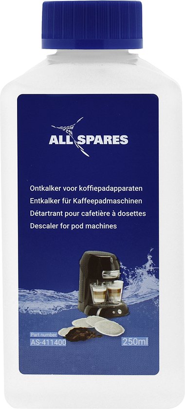 AllSpares pour machine à café compatible Philips Senseo CA6520/00, CA6521/00  - 7x 250ml
