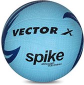 Vector X Spike Rubber Moulded Volleybal (Hemelsblauw, Maat-4) | Materiaal-Synthetisch | Hoge Snelheid | Geschikt voor Alle Oppervlakken | Machinaal Gestikt | Ideaal voor: Training/Wedstrijd