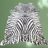 Koeienhuid - Zebra print - Zwart/Gebroken wit -200x180 - Lindian style