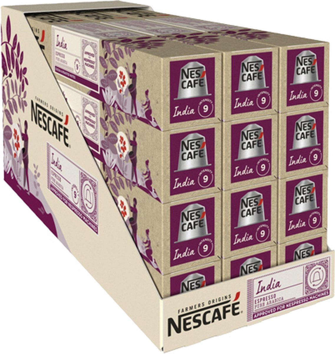Nescafé Farmers Origins India Espresso Nespresso capsules - 120 koffiecups