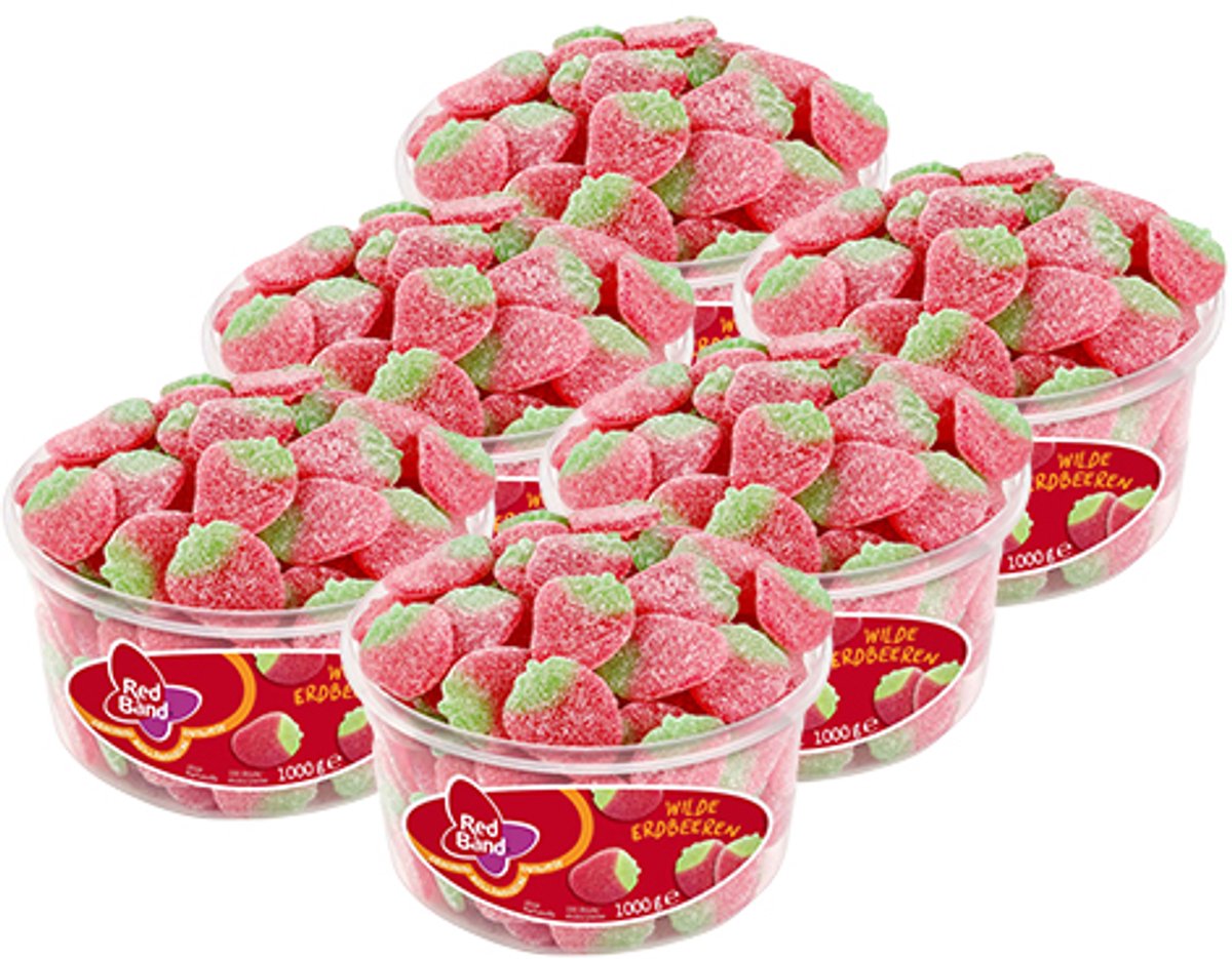 Red Band - Wilde Aardbeien - 6x 100 stuks