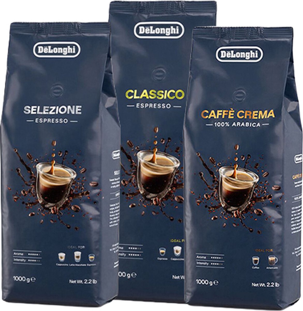 DeLonghi - Proefpakket Koffie Bonen - 3x 1kg